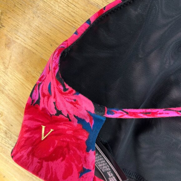 Victoria's Secret / High Neck Sport Bra / Floral - Picture 5 of 6